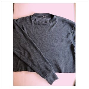 Brandy Melville cropped green sweater